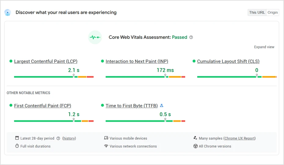 Optimise page speed