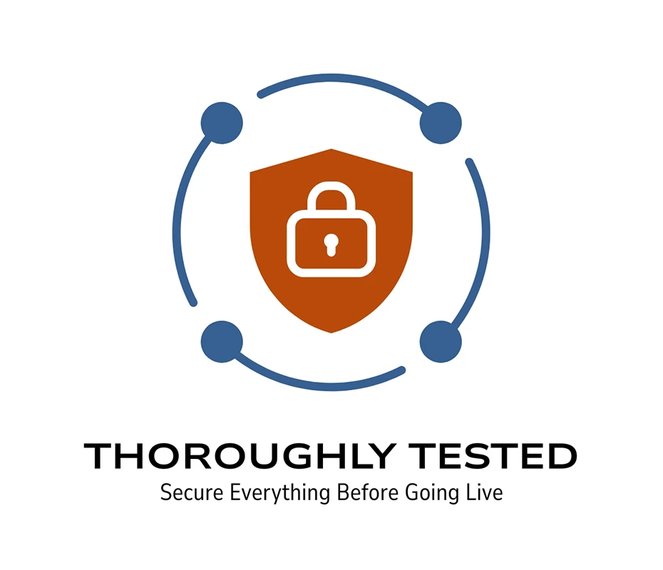 Secure and test the website before launch